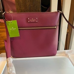 Kate Spade Maroon Crossbody NWT